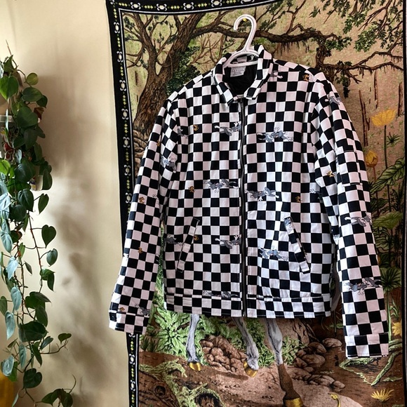 Tom and Jerry checkered bomber jacket cartoon - Picture 3 of 7